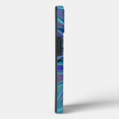Blauwe Paarse bloem Abstracte fractale kunst Case-Mate iPhone Case (Achterkant / Rechts)