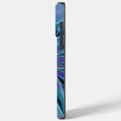 Blauwe Paarse bloem Abstracte fractale kunst Case-Mate iPhone Case (Achterkant / Links)