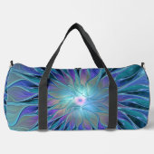 Blauwe Paarse bloem Abstracte fractale kunst Plunjezak (Voorkant)