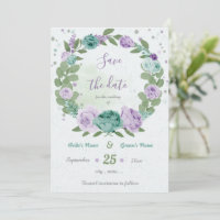 blauwe paarse bloemen groenblauw