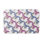 Blauwe, Paarse en goudmakreel Badmat (Voorkant)