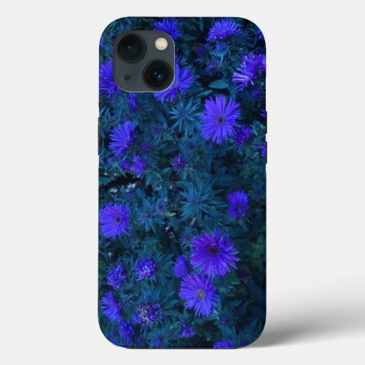 Blauwe Paarse Floral fotografie Case-Mate iPhone Case (Achterkant)