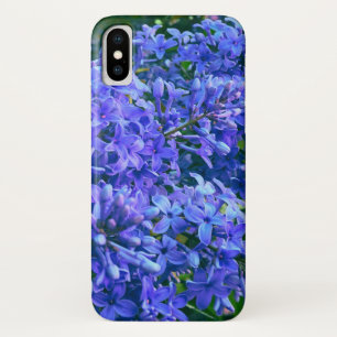 Blauwe paarse lilacs romantische blauwe foto iPhone x hoesje
