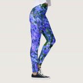 Blauwe paarse lilacs romantische blauwe foto leggings (Rechts)