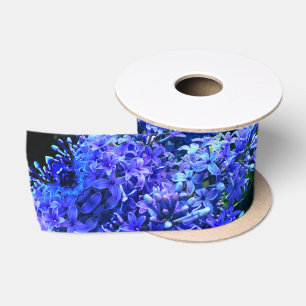 Blauwe paarse lilacs romantische blauwe foto lint