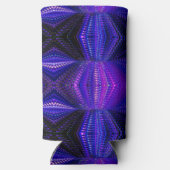 Blauwe paarse neon abstracte getextureerde print (Achterkant)