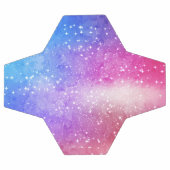 Blauwe paarse sterrenmelkhemel voetbal (Enkel)