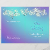 Blauwe paarse strandstrande (Achterkant)