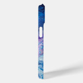 Blauwe Paarse Verf Giet Abstracte Vloeibare Esthet Case-Mate iPhone Case (Achterkant / Rechts)