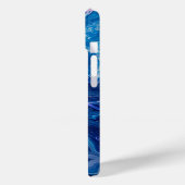 Blauwe Paarse Verf Giet Abstracte Vloeibare Esthet Case-Mate iPhone Case (Achterkant / Links)