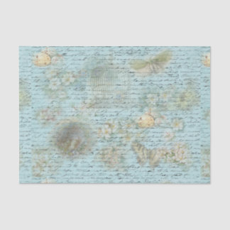 Blauwe paasvogels en nesten Decoupage papier