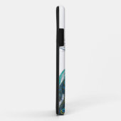 Blauwe pacock met prachtige staartwaren Case-Mate iPhone case (Achterkant/rechts)