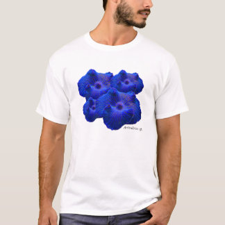 Blauwe paddenstoel, Actinodiscus sp. koraal T-shirt