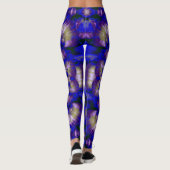 Blauwe paddestoel leggings (Achterkant)