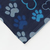 Blauwe pagina's en Botten Fleece Deken (Hoek)