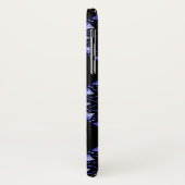 blauwe paisley apple iphone hoesje (Achterkant/links)