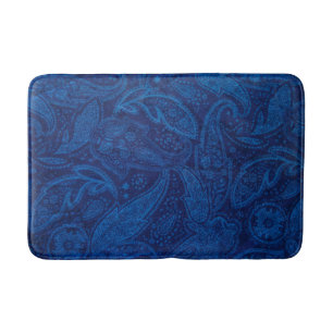 Blauwe paisley badmat