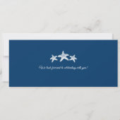 Blauwe Palm Tree Roze Cuba Boarding Pass bruiloft Kaart (Achterkant)