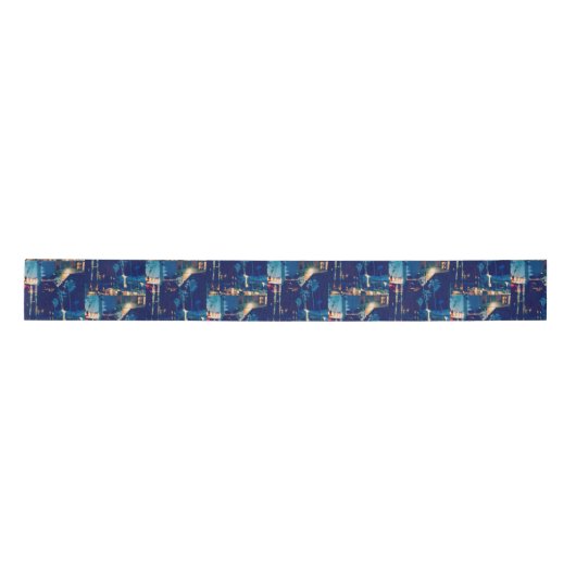 Blauwe palmbomen lint (Voorkant)
