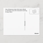 Blauwe palmkever briefkaart (Achterkant)