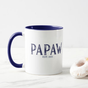 Blauwe Papaw Oprichtingsjaar Mok
