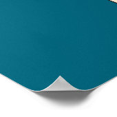 blauwe paraplu poster (Hoek)