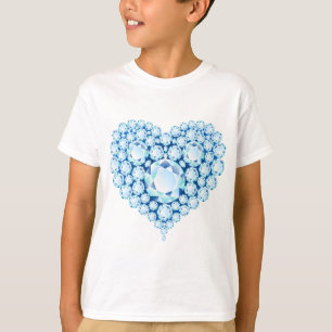 Blauwe Pareltjes voor het hart T-shirt