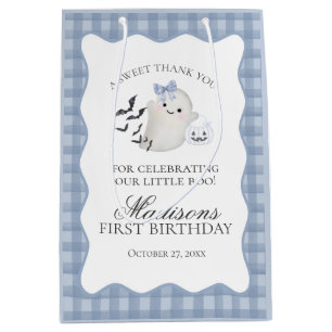 Blauwe Pastel Little Boo Geest Verjaardagsfeest Fa Medium Cadeauzakje