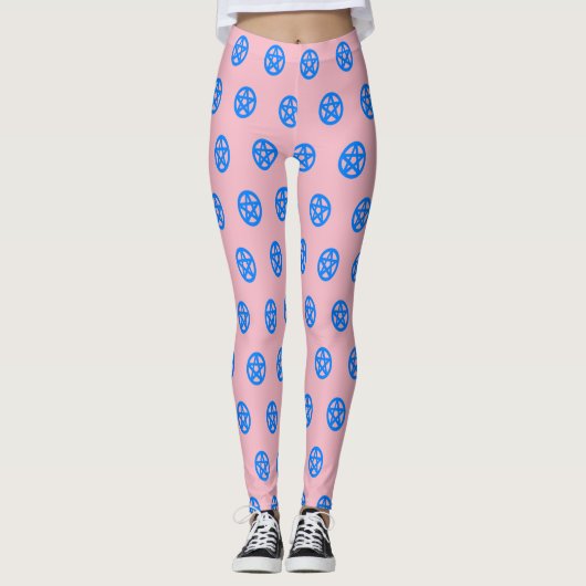 Blauwe pekels leggings (Voorkant)