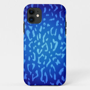 Blauwe pelvel van luipaard 2 iPhone 11 hoesje
