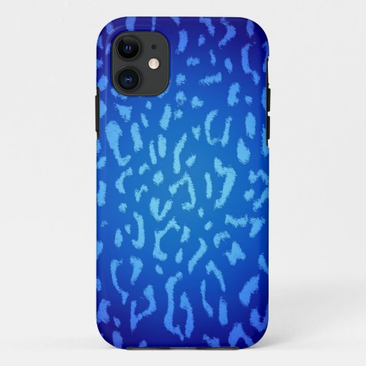Blauwe pelvel van luipaard 2 Case-Mate iPhone case (Achterkant)