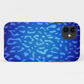 Blauwe pelvel van luipaard 2 Case-Mate iPhone case (Achterkant (horizontaal))