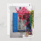 Blauwe pendelen briefkaart (Voorkant / Achterkant)