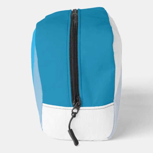 Blauwe penseelstreek klein toilettasje (Rechts)