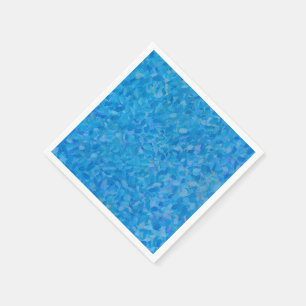 blauwe penseelstreken servet