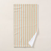 Blauwe perzik en wit bad handdoek (Handdoek)
