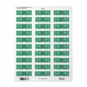 Blauwe pijlen etiket (Full Sheet)