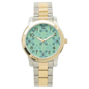 Blauwe pijlen horloge
