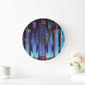 Blauwe pijpen grote klok (Huis)