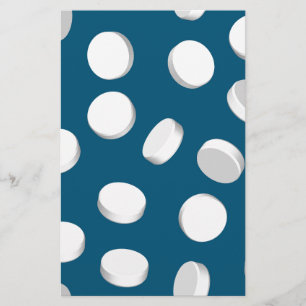 blauwe pillen briefpapier