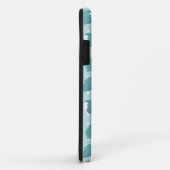 Blauwe Pinguïn patroon Case-Mate iPhone Case (Achterkant/rechts)