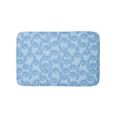 Blauwe pinguïnpatroonachtergrond badmat (Voorkant)