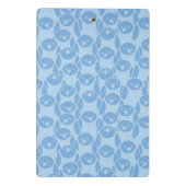 Blauwe pinguïnpatroonachtergrond mini klembord (Achterkant)