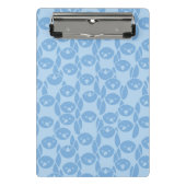 Blauwe pinguïnpatroonachtergrond mini klembord (Voorkant)