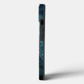 Blauwe piramide Surreal Visionary Art Case-Mate iPhone Case (Achterkant / Links)