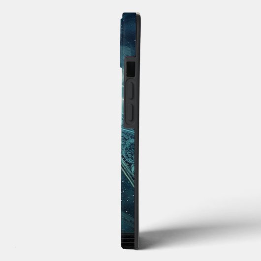 Blauwe piramide Surreal Visionary Art Case-Mate iPhone Case (Achterkant / Links)