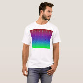 Blauwe Pixel Sunset #6 (app) T-shirt (Voorkant volledig)