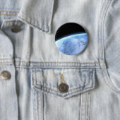 blauwe planeet ronde button 5,7 cm (In situ)