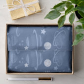 Blauwe planeten tissuepapier (Geschenk)