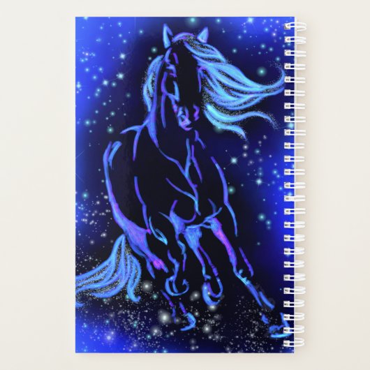 Blauwe plankpaard met Sterrennacht Planner (Achterkant)
